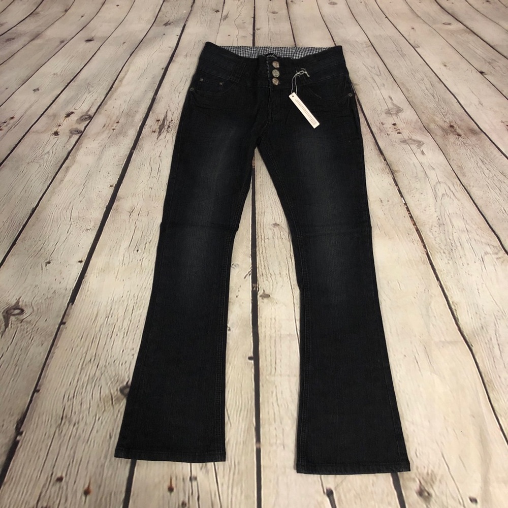 3 Pairs NWT Maduzi Dark Wash Jeans Juniors Bootcut